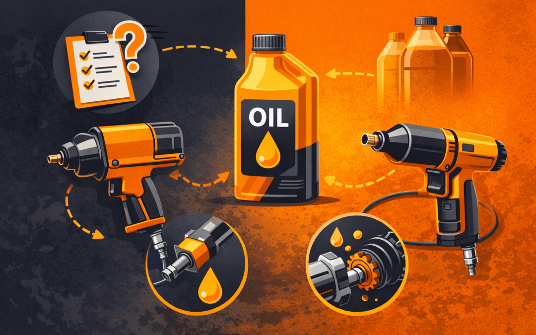 Olej do narzędzi pneumatycznych – jak dobrać i jak prawidłowo smarować sprzęt w warsztacie?
