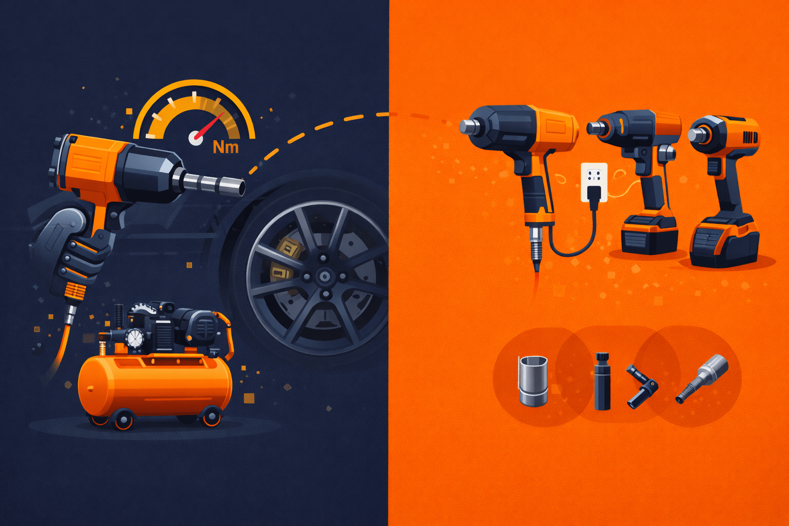 klucz pneumatyczny do warsztatu